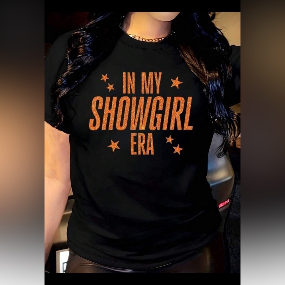 NWOT! 2XL Taylor Swift - Showgirl Era Black Graphic T-Shirt - Picture 3 of 8